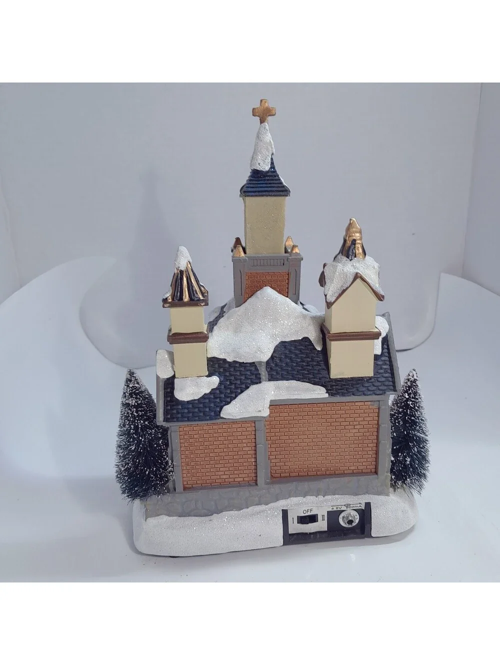 Avon Holiday Blessings Church lighted Fiber Optic Christmas village 2012 chapel